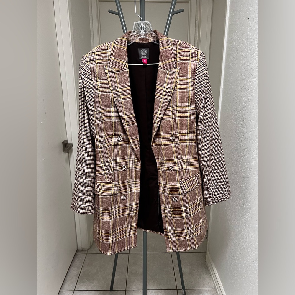 Vince Camuto Checkered Blazer - Picture 3 of 6